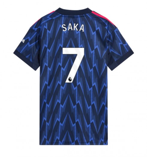 Arsenal Bukayo Saka #7 Venkovní Dres pro Dámské 2025-26 Krátký Rukáv Arsenal Bukayo Saka #7 Venkovní Dres pro Dámské 2025-26 Krátký Rukáv